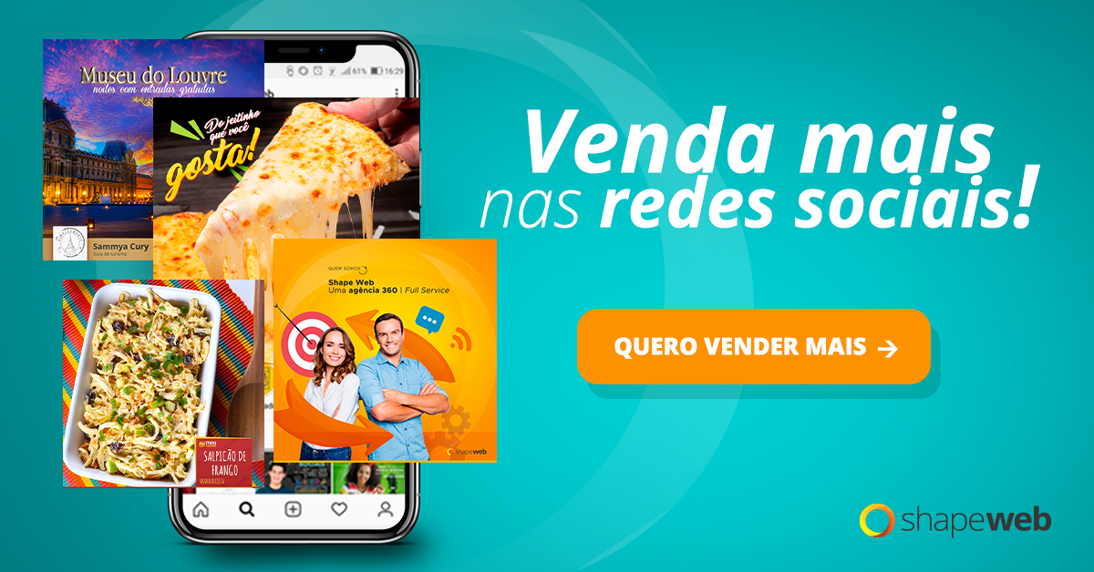 Venda mais nas redes sociais com a Shape Web. Clique aqui e fale com um consultor pelo Whatsapp.