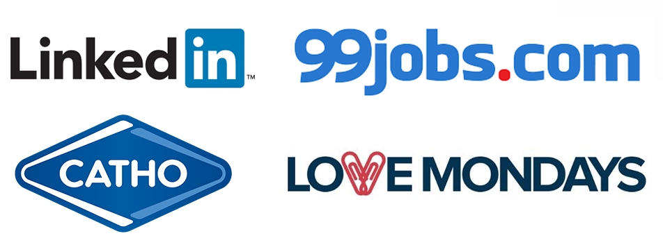 LinkedIn, Catho, 99 Jobs e Love Mondays