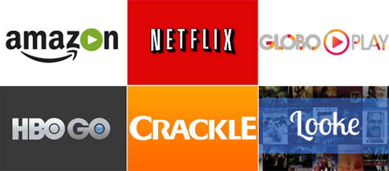 Netflix, HBO GO, Amazon Prime Video, Globo Play, Cracle e Looke