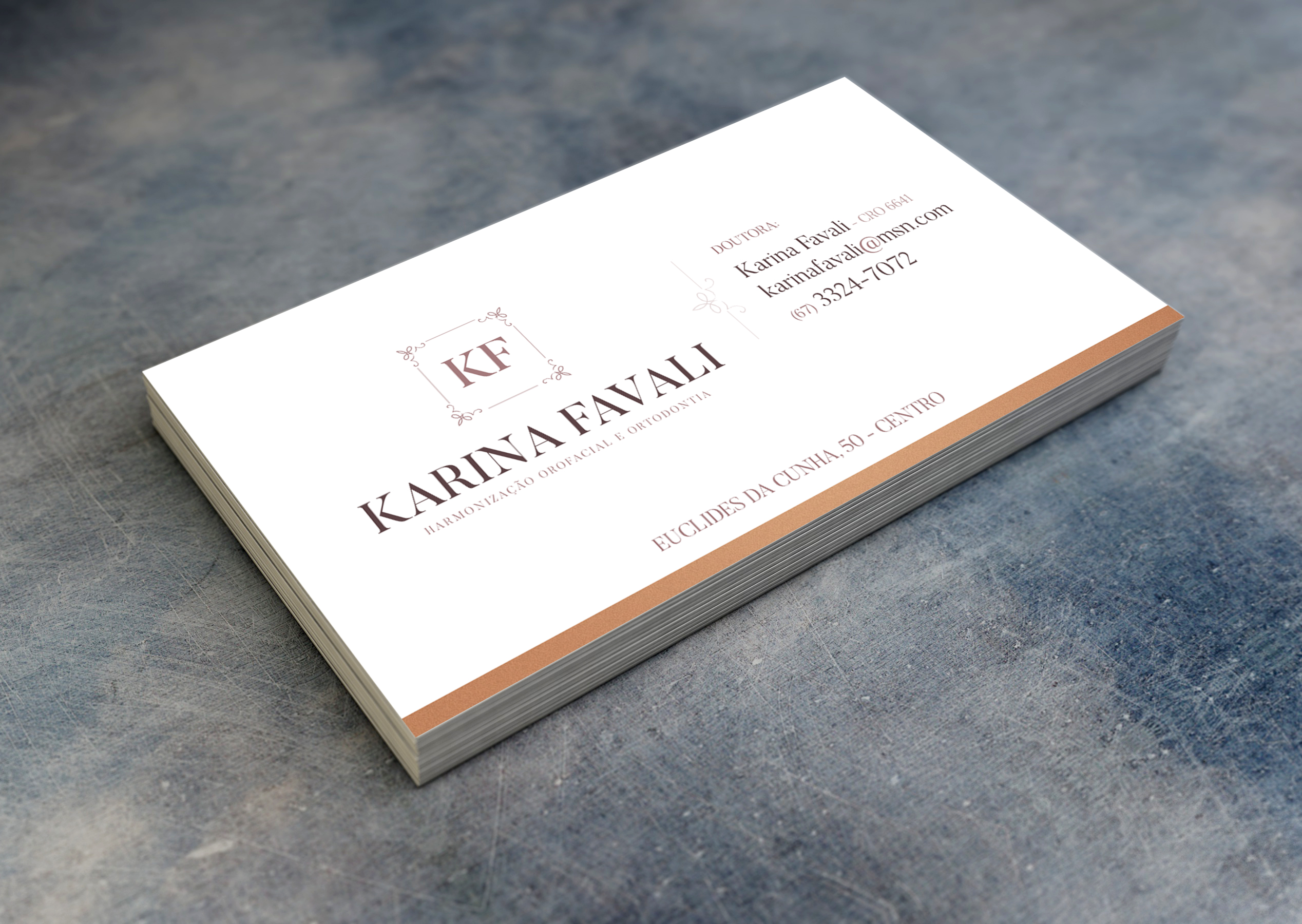Cartão de Visita - Karina Favali