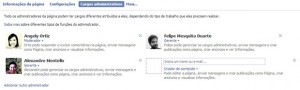 Adicionar administrador no facebook
