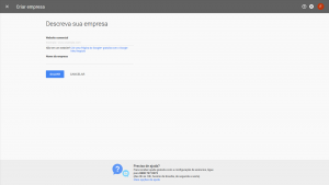 Descreva sua empresa - AdWords Express