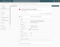 Falha de indexação no Google
